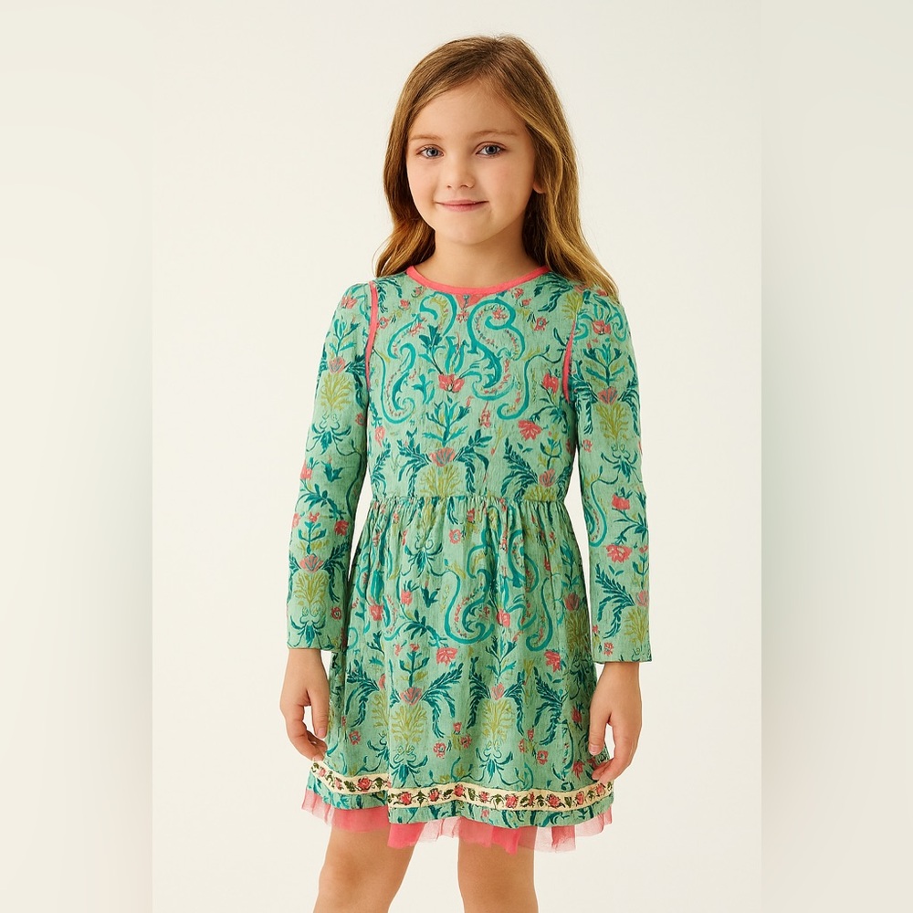 Matilda Jane size 8 Friends Forever Fern Dress pretty aqua floral